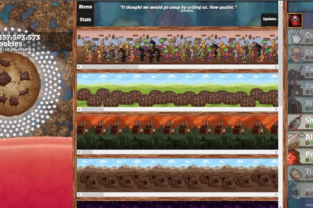 cookie clicker idle game