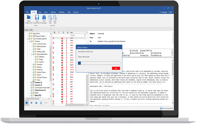 converted OST file into PST or another format